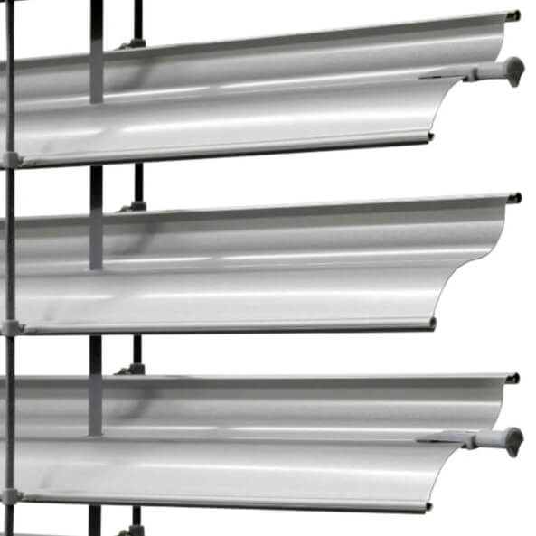 Detail tvaru lamely v tvare S pre vonkajšie žalúzie Setta 90.